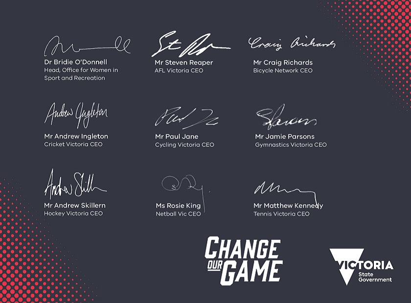 Change our Game Champion Signatures